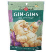 Ginger People Gin Gins Ginger Candy, Original, Chewy, 3 Ounce