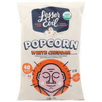 LesserEvil Popcorn, White Cheddar, 4.6 Ounce