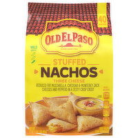 Old El Paso Nachos, Three Cheese, Stuffed, Mild Spice, 40 Each