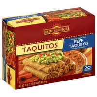 Menu Del Sol Taquitos, Beef, 20 Each