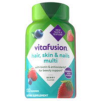 Vitafusion Gummies Berry Flavor Hair, Skin & Nails Multi, 100 Each