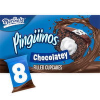 Marinela Pinguinos Chocolate Crème Filled Cupcakes, 8 packs, 11.28 oz, 8 Each