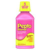 Pepto-Bismol Multi-Symptom Pepto Bismol Liquid, Upset Stomach & Diarrhea Relief, Over-the-Counter Medicine, 12 Oz, 12 Ounce