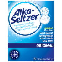 Alka-Seltzer Antacid, Original, Effervescent Tablets, 72 Each