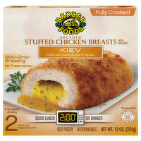 Barber Foods Chicken Breasts, Stuffed, Breaded, Kiev, 2 Each