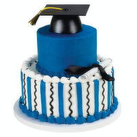 Cub  Tiered Graduation Cake with Stripes, 1 Each