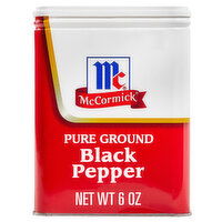 McCormick Pure Ground Black Pepper, 6 Ounce