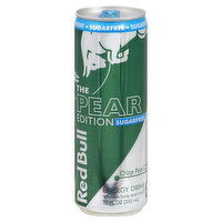 Red Bull Energy Drink, Crisp Pear, Pear Edition, Sugar Free, 12 Ounce