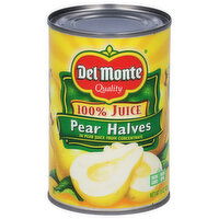 Del Monte 100% Juice Pear Halves, 15 Ounce