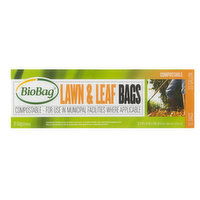 BioBag 33 Gallon Lawn & Leaf Bags, 10 Each