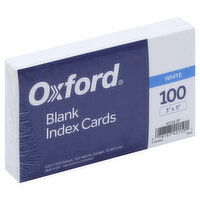 Oxford Index Cards, Blank, White, 100 Each