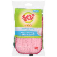 Scotch-Brite Dobie Scrub & Wipe Cloths, 2 Pack, 2 Each