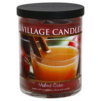 Village Candle Candle, Mulled Cider, Glass Cylinder, 1 Each