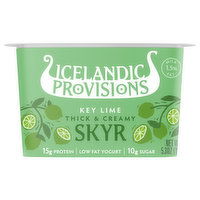 Icelandic Provisions Skyr, Low Fat, Key Lime, Thick & Creamy, 5.3 Ounce