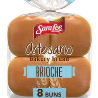 Sara Lee Artesano Brioche Buns, 8 count, 16 oz, 8 Each