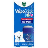 Vicks VapoStick Balm, Solid, Kids, Ages 4+, 1.25 Ounce