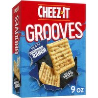 Cheez-It Grooves Cheese Crackers, Zesty Cheddar Ranch, 9 Ounce