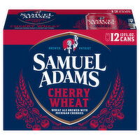 Samuel Adams Beer, Wheat Ale, Cherry Wheat, 12 Each