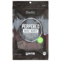 Essential Everyday Beef Jerky, Peppered, 10 Ounce