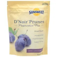 Sunsweet D'Noir Prunes, Pitted, 8 Ounce