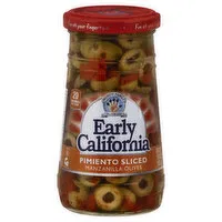 Early California Olives, Manzanilla, Pimiento Sliced, 5.75 Ounce