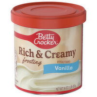 Betty Crocker Frosting, Vanilla, Rich & Creamy, 16 Ounce