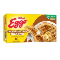 Eggo Frozen Waffles, Chocolatey Chip Banana, 12.3 Ounce