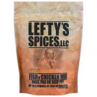 Lefty's Spices Fish N’ Chicken Mix, Spicy, 16 Ounce