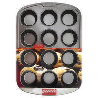 Good Cook Cupcake/Muffin Pan, 12 Cup, 1 Each