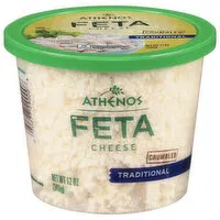 Athenos Traditional Crumbled Feta Cheese, 12 Ounce