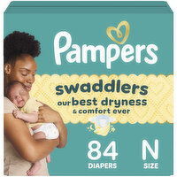 Pampers Swaddlers Diapers, Size 0, 84 Each