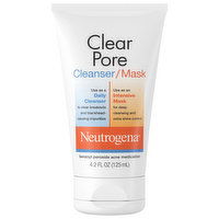 Neutrogena Cleanser/Mask, Clear Pore, 4.2 Ounce