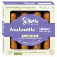 Gilbert's Sausage, Chicken, Smoked Andouille, 10 Ounce