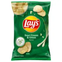 Lay's Potato Chips, Sour Cream & Onion Flavored, 7.75 Ounce