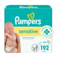 Pampers Sensitive Baby Wipes, 4X, 192 Each