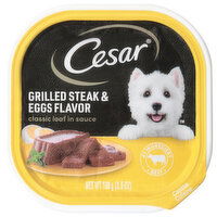 Cesar Classic Loaf in Sauce Grilled Steak & Eggs Flavor Canine Cuisine, 3.5 Ounce