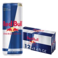 Red Bull Energy Drink 80mg Caffeine, 8.4 fl oz, 12 Each