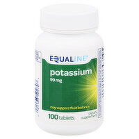 Equaline Potassium, 99 mg, Tablets, 100 Each