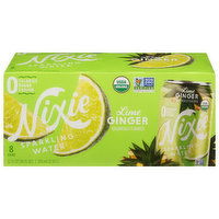 Nixie Sparkling Water, Lime Ginger, 8 Each