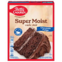 Betty Crocker Super Moist Cake Mix, Chocolate Fudge, 13.25 Ounce