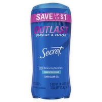 Secret Outlast Outlast Clear Gel Antiperspirant Deodorant for Women, Completely Clean, 5.2 Ounce