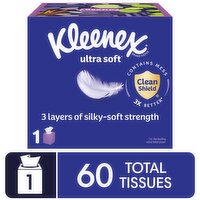 Kleenex Ultra Soft 3-Ply Tissues, 60 Each