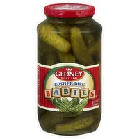 Gedney Pickles, Kosher Dill, Babies, 32 Ounce