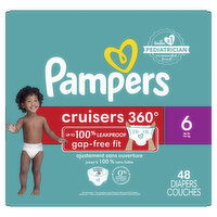 Pampers cruisers 360 degrees TM cruisers 360 degrees Pampers Cruisers 360 Pull-On Diapers, Size 6 (35+ lbs), 48 Count, 48 Each