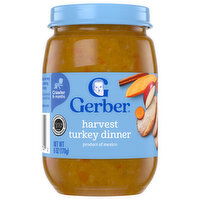 Gerber Harvest Turkey Dinner, Crawler (8+ Months), 6 Ounce