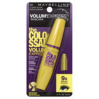 maybelline The Colossal Mascara, Washable, Classic Black 231, 0.31 Ounce