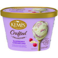 Kemps Crafted Collection Crafted Collection Raspberry Cheesecake Ice Cream, 1.5 Quart