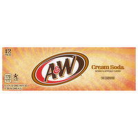 A&W Soda, Cream, 12 Pack, 12 Each