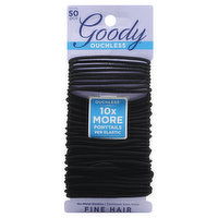 Goody Ouchless Elastics, No-Metal, Fine Hair, 50 Each