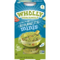 Wholly Guacamole Extra Chunky Restaurant Style, Minis, 4 Each